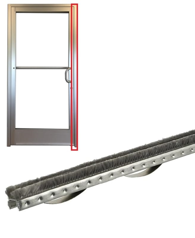 Kawneer Standard Astragal Weather Seal, 1/2 Inch x 7/16 Inch For