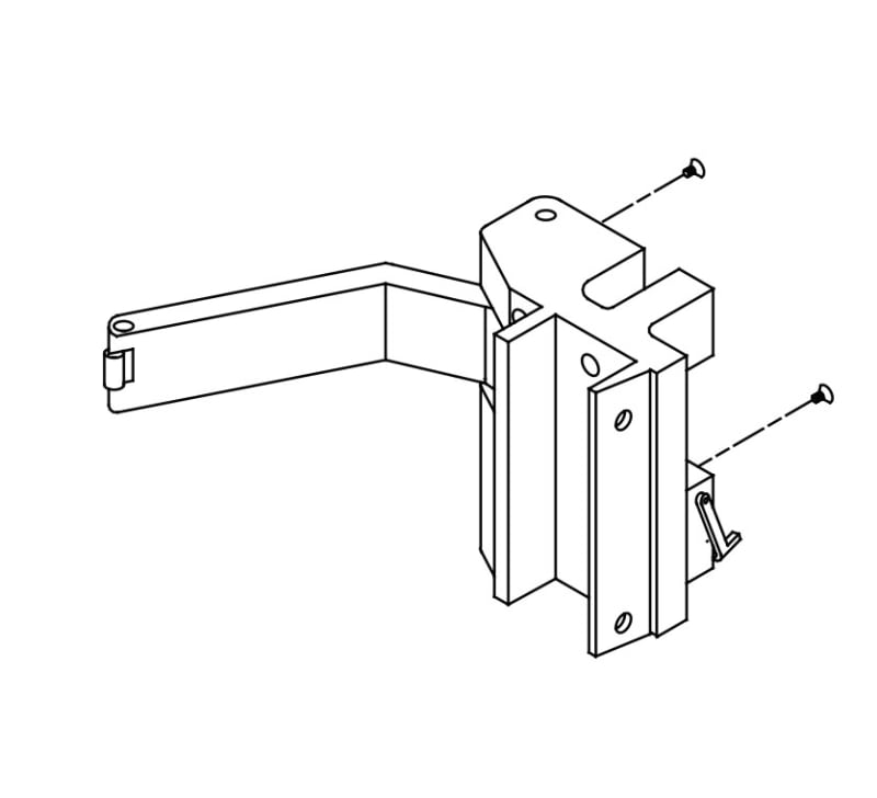 Replacement Latch Mechanism for Concealed Vertical Rod Kawneer Surface Mount Push Bar, 7-3/4 Inch Tall x 1-7/16 Inch Head Replacement Latch Mechanism for Concealed Vertical Rod Kawneer Surface Mount Push Bar, 7-3/4 Inch Tall x 1-7/16 Inch Head