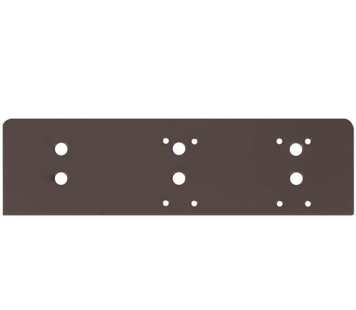 LCN Top Jamb Back Plate Where Frame Is Less Than 3-1/2 in. For 5 in. x 2-1/4 in. Door Closer, Dark Bronze Finish