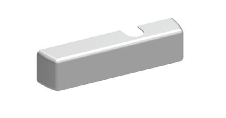 Replacement Full Cover for LCN 7-1/2 Inch Wide x 1 inch Tall Surface Mount Door Closer, Aluminum Finish