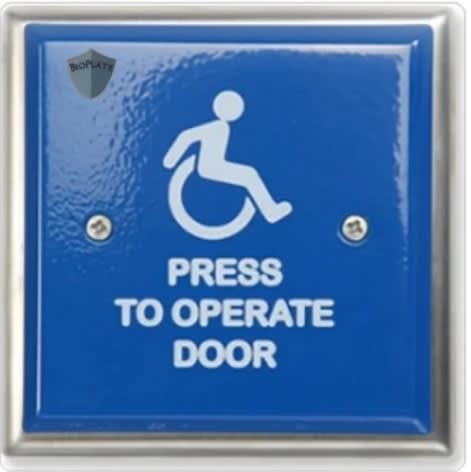 Magic Man Door Controls B200 Series Face Plate Only (No Switch) For B200 Series 4-1/2 Inch Square Commercial Grade Door Activation Wall Switch