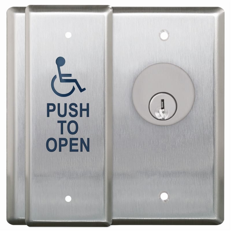 Magic Man Door Controls C300 Series Stainless Steel Door Opener Jamb Switch and Maintained Key Cylinder Magic Man Door Controls C300 Series Stainless Steel Door Opener Jamb Switch and Maintained Key Cylinder