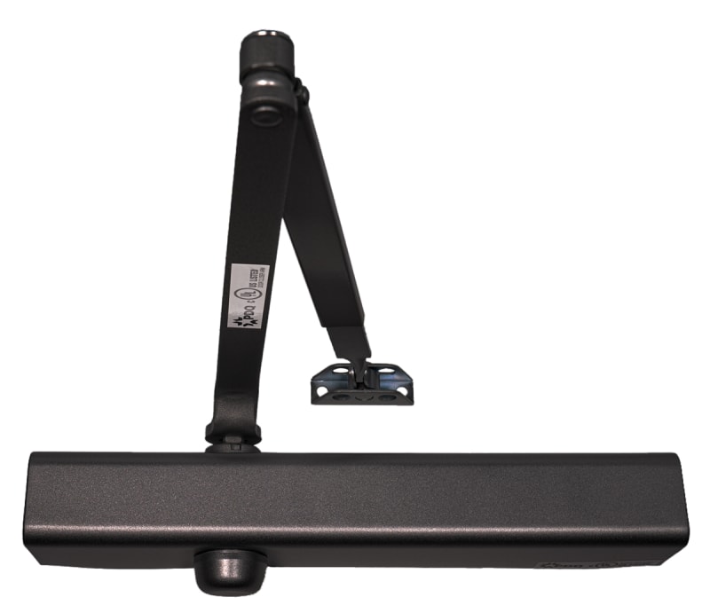 PDQ 12 in. x 3/4 in. Commercial Door Closer, Tri Pack, Adjustable Barrier Free To Size 6 Spring, 695 Dark Bronze Finish