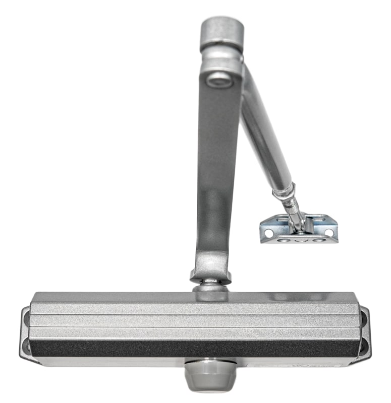 PDQ 9-1/16 in. x 3/4 in. Commercial Door Closer, Tri Pack, Adjustable Barrier Free To Size 4 Spring, 689 Aluminum Finish