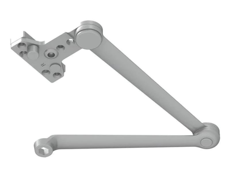 R25111 Arm With Built In Door Stop For 5 in. x 2-1/4 in. Door Closer, Aluminum Finish