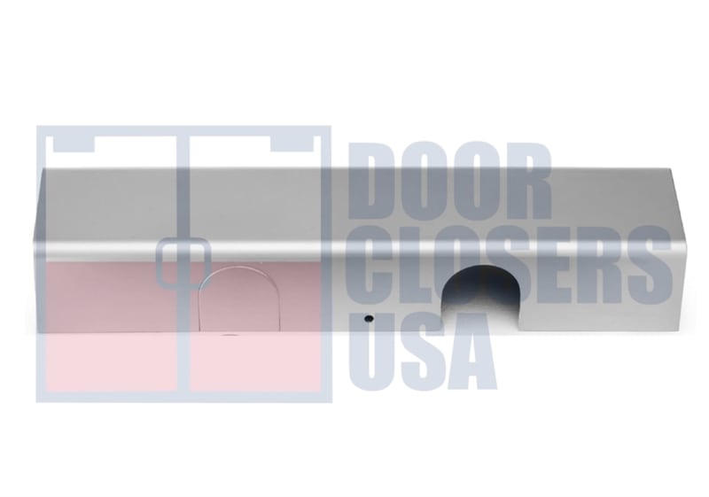 R27942 12 in. x 3/4 in. Surface Mount Door Closer - Replacement Full Cover, Aluminum Finish