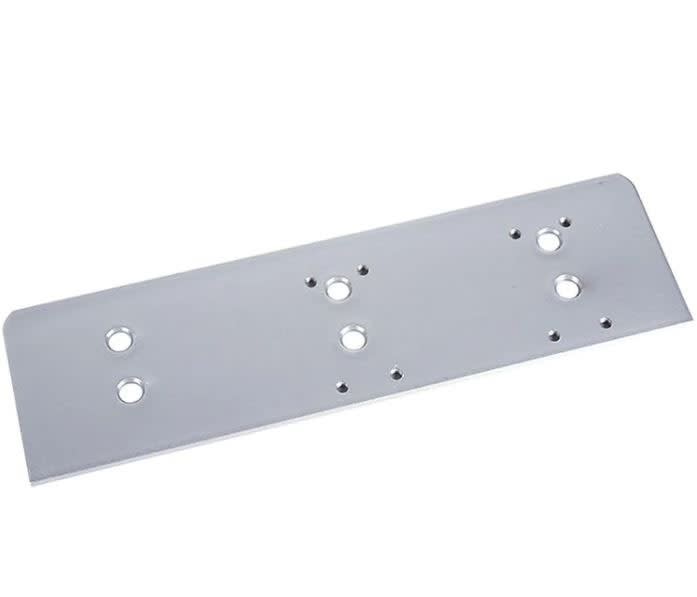R7483 Top Jamb Back Plate Where Frame Is Less Than 3-1/2 in. For 5 in. x 2-1/4 in. Door Closer, Aluminum Finish