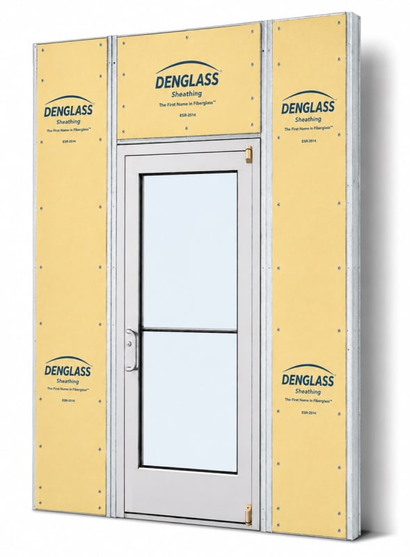 Medium Stile Commercial Aluminum Storefront Door and Frame, Moderate to Heavy Traffic, Exterior Steel Stud Wall, 36" x 80" Left Hand, 1" Low-E Glass, Clear Anodized