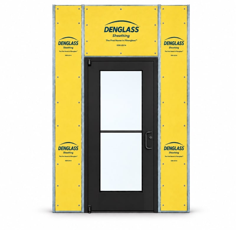 Wide Stile Commercial Aluminum Storefront Door and Frame, High Traffic & Abuse, Exterior Steel Stud Wall, 36" x 84" Right Hand, 1" Low-E Glass, Dark Bronze Anodized