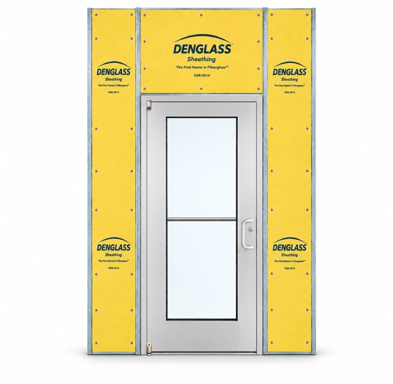 Wide Stile Commercial Aluminum Storefront Door and Frame, High Traffic & Abuse, Exterior Steel Stud Wall, 48" x 84" Right Hand, 1" Low-E Glass, Clear Anodized