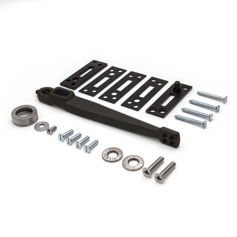 Rixson Bottom Arm Assembly With Shims and Centering Screw, Dark Bronze Finish For Rixson 26 Floor Closer