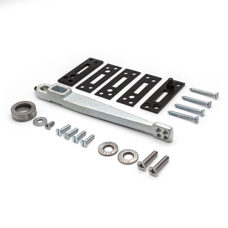 Rixson Bottom Arm Assembly With Shims and Centering Screw, Aluminum Finish For Rixson 30 Floor Closer