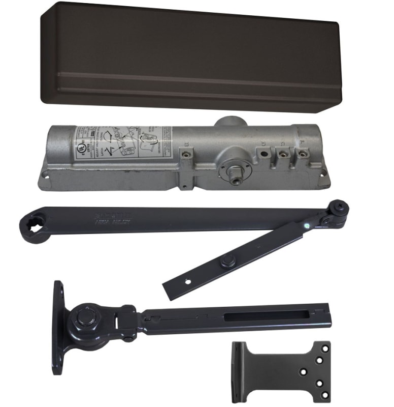 Sargent Commercial Door Closer, 111/8 Inch x 1 Inch Mounting Holes, Adjustable Spring, Non