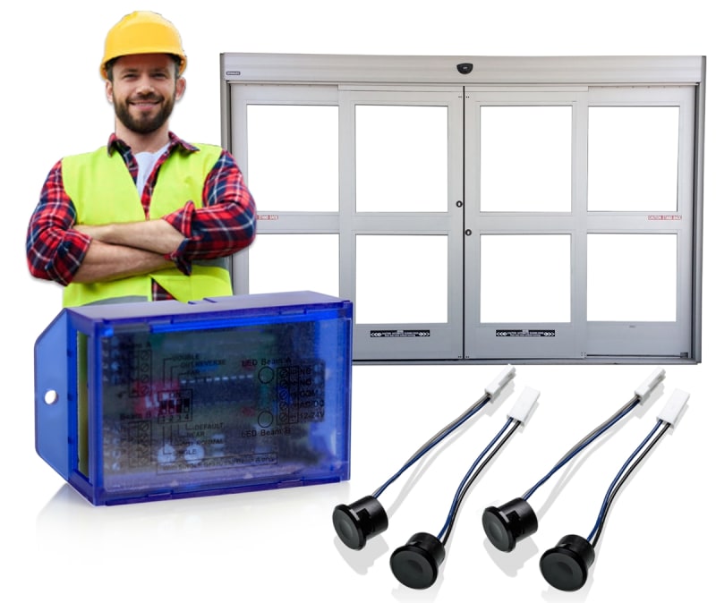 Stanley Double Safety Beam Kit Stanley Automatic Door Parts