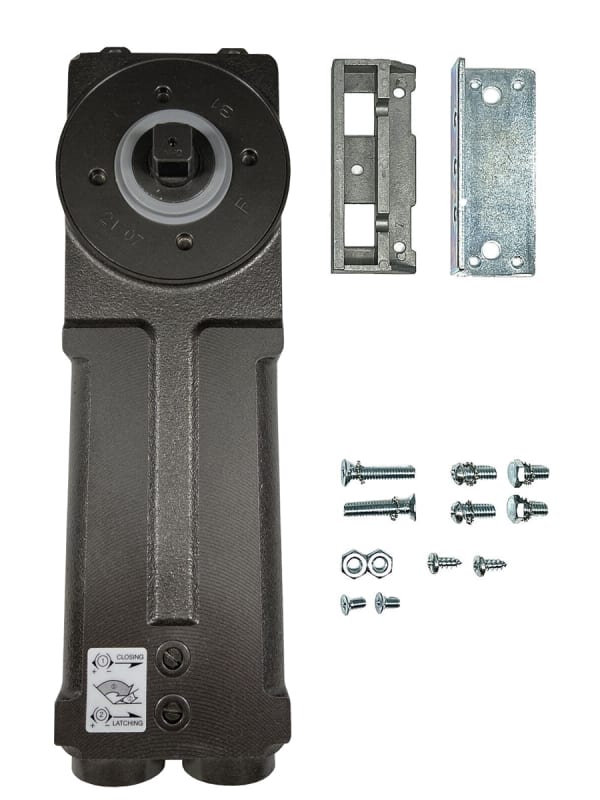 Storefront Pro Hardware OHC Overhead Concealed Door Closer With Adjustable Spring Power, 90 Degree Full Open Position