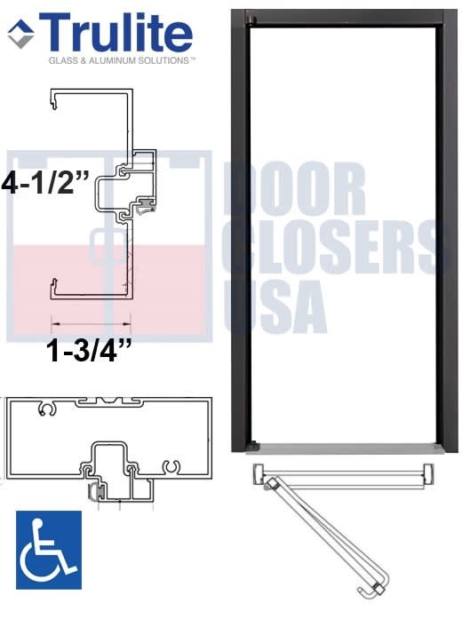 Trulite DF450 Storefront Door Frame - RH - 36" x 84" - Dark Bronze Trulite DF450 Storefront Door Frame - RH - 36" x 84" - Dark Bronze