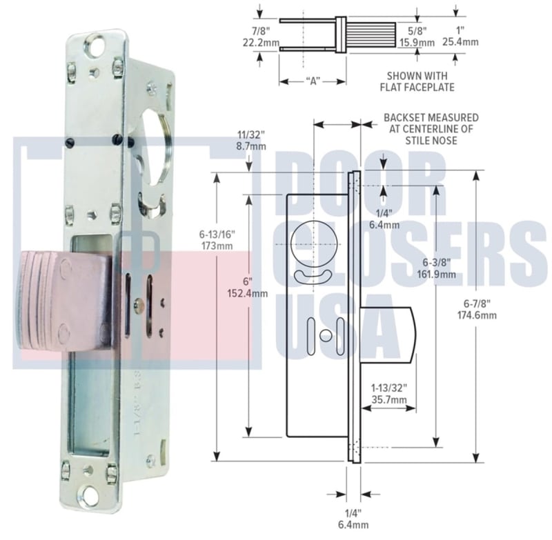 Trulite Commercial Door 31/32 in. Deadbolt Lock
