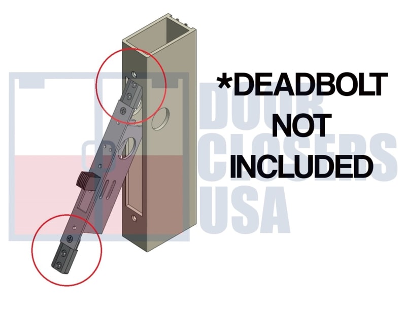 Tubelite Deadbolt Lock Mounting Tab Kit Tubelite Deadbolt Lock Mounting Tab Kit