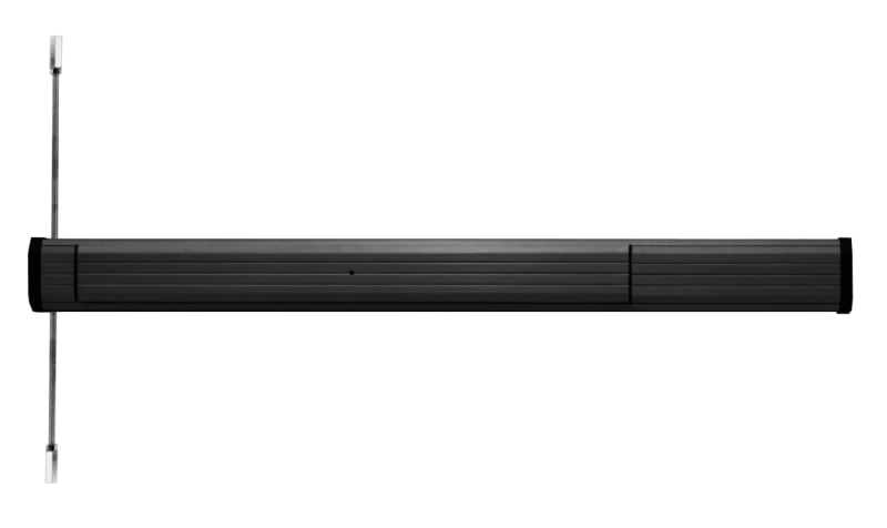US Aluminum 3-3/16 in. Tall Chassis Head Concealed Vertical Rod Panic Bar, Left Hand Reverse, For 36 in. Wide Storefront Door, Dark Bronze Finish