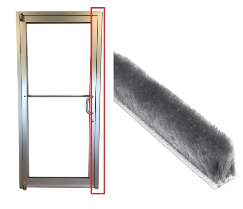 US Aluminum Gray Weather Seal, 84 Inch Length For US Aluminum Commercial Glass Storefront Doors US Aluminum Gray Weather Seal, 84 Inch Length For US Aluminum Commercial Glass Storefront Doors