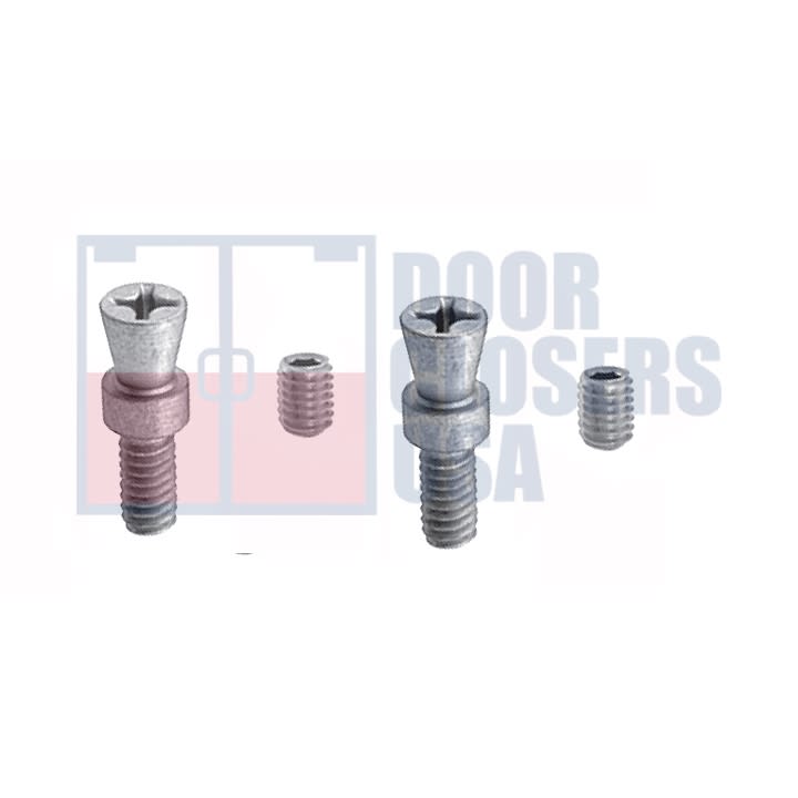 United States Aluminum 1/4-20 Pull Handle Mounting Hardware Set, Aluminum Finish