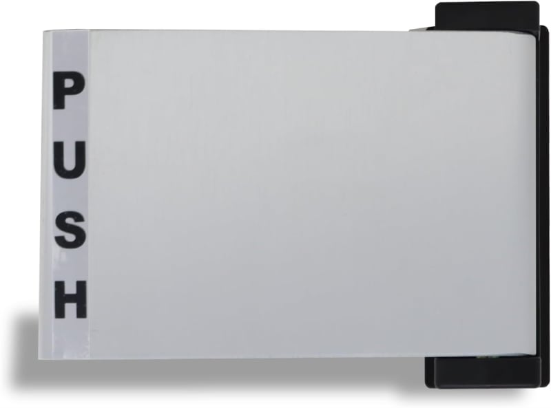 Vistawall Storefront Door Push To The Left Exit Paddle Handle, Aluminum Finish