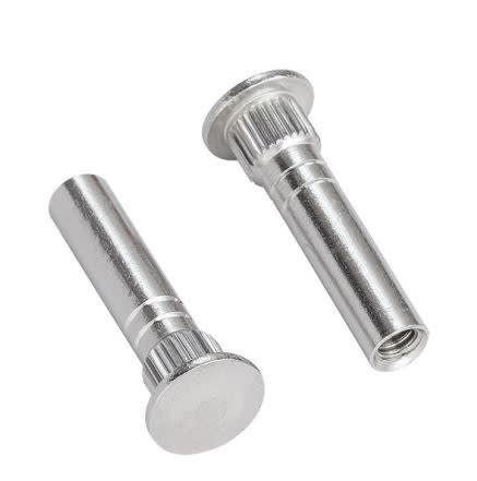 Von Duprin  1/4-20 Sex Nuts For Von Duprin 2-3/4 Inch Wide x 8 Inch Tall Chassis Exit Device, 2 Pack, US32D Satin Stainless Steel Finish
