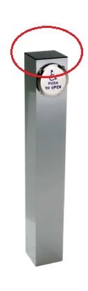 Flat Cap For 4.5 inch Push Button Bollard Post