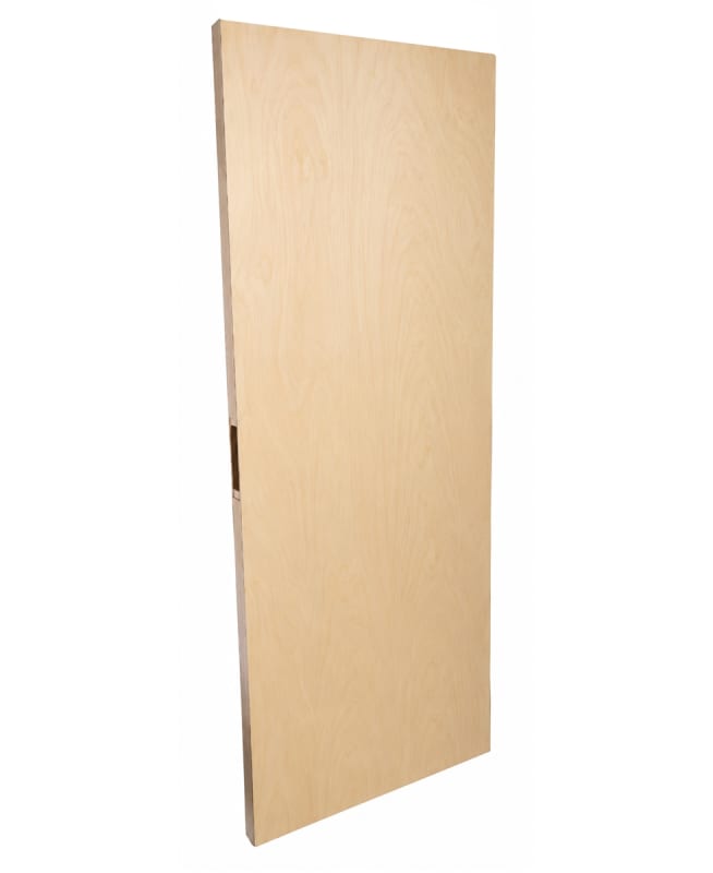 35-25/32" x 79-1/8" Commercial Wood Replacement Door - Unfinished Birch, Mortise Lock Prep Only