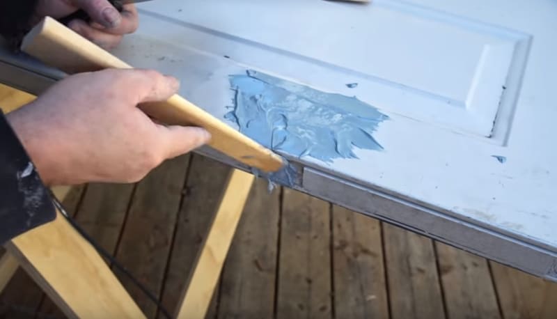 How to fix dents or scratches on a hollow metal door