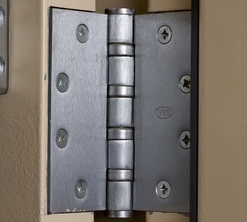 How to replace damaged or broken hinges on a hollow metal door