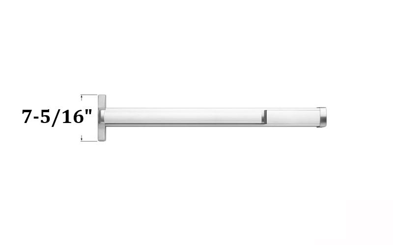 US Aluminum 7-5/16 in. Chassis Head Concealed Vertical Rod Panic Bar Exit Devices and Parts