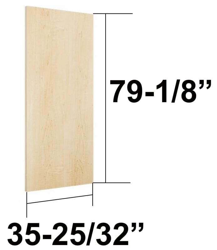 35-25/32 in. x 79-1/8 in. (3068) Wood Door Slabs