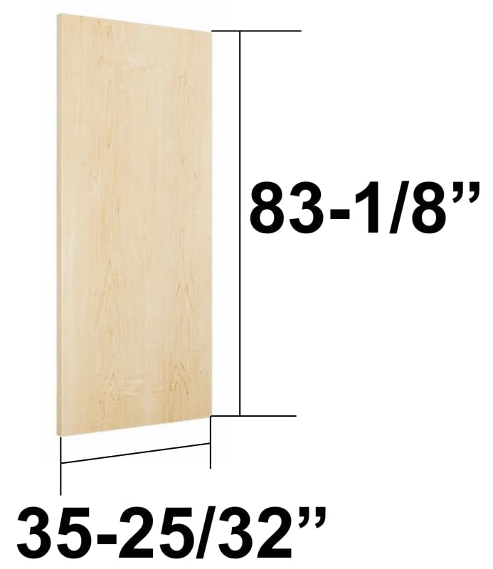 35-25/32 in. x 83-1/8 in. (3070) Wood Door Slabs