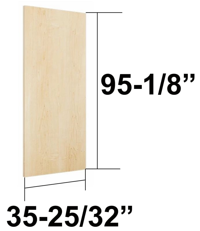 35-25/32 in. x 95-1/8 in. (3080) Wood Door Slabs