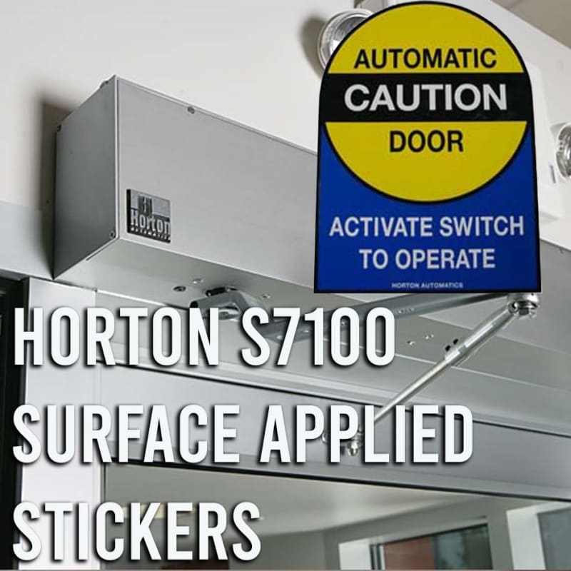 Horton EasyAccess S7100 Surface Applied ANSI Safety Stickers