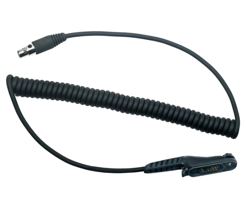 Coil Cord : Motorola R5, XPR3300E, XPR3500, DP2400/2600 connector to headset