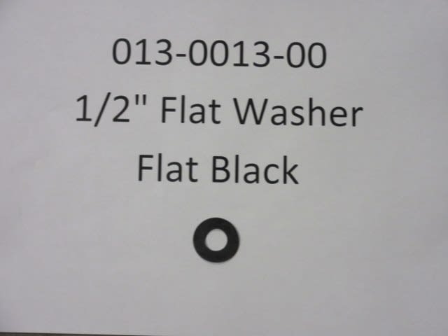 1/2 Flat Washer - Flat Black - Bad Boy Part# 013-0013-00