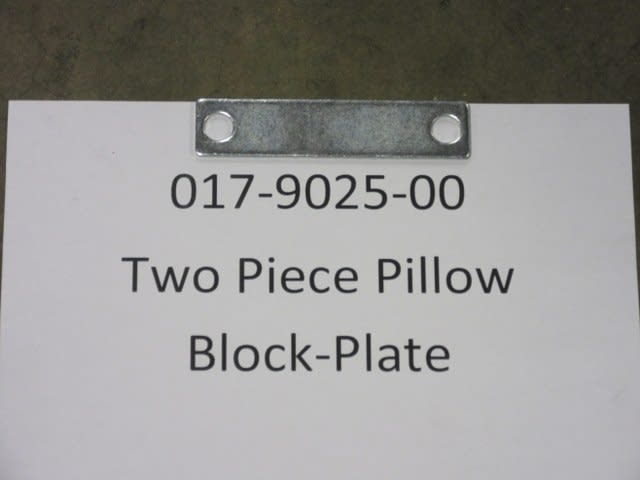 Two Piece Pillow Block-Plate Bad Boy Part# 017-9025-00