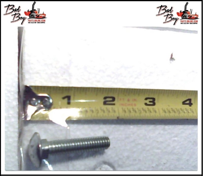 5/16-18 X 1-1/2 Carriage Bolt - Bad Boy Part # 018-5020-00