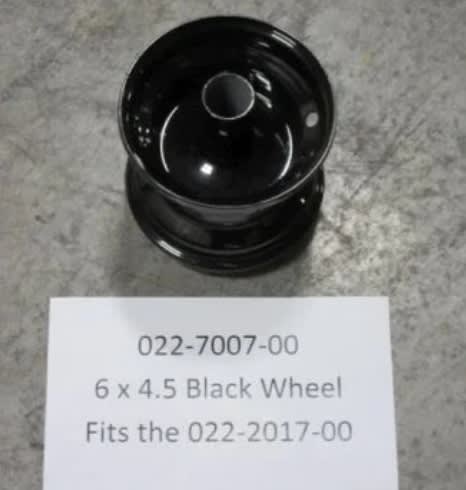 6x4.5 Black Wheel Small Bore Bad Boy Part# 022-7007-00