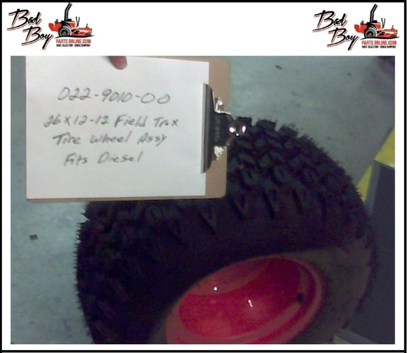 26x12x12 Wheel&Field Trax Assembly - Bad Boy Part# 022-9010-00