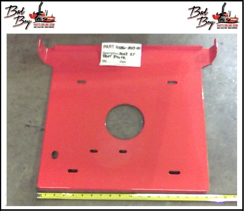 2013 ZT Seat Plate - Bad Boy Part# 026-1013-00