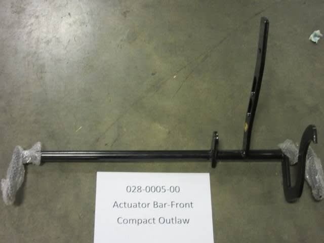 028-0005-00 - Bad Boy Mowers Actuator Bar Front-Compact Out 028000500