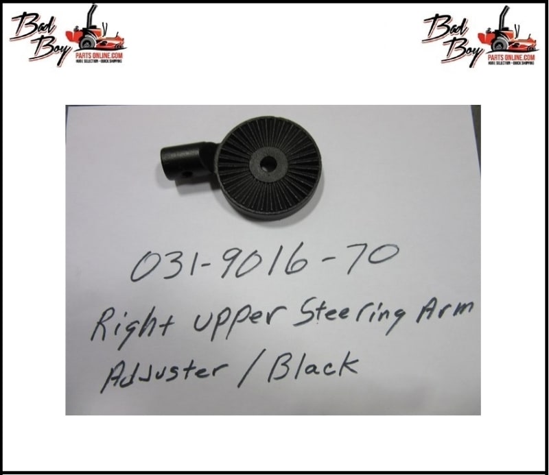 Right Upper Steering Arm Adjuster/Black - Bad Boy Part # 031-9016-70