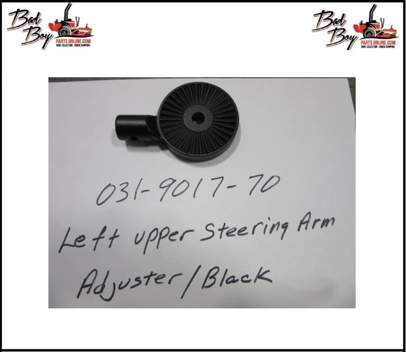 Left Upper Steering Arm Adjuster/Black - Bad Boy Part #031-9017-70
