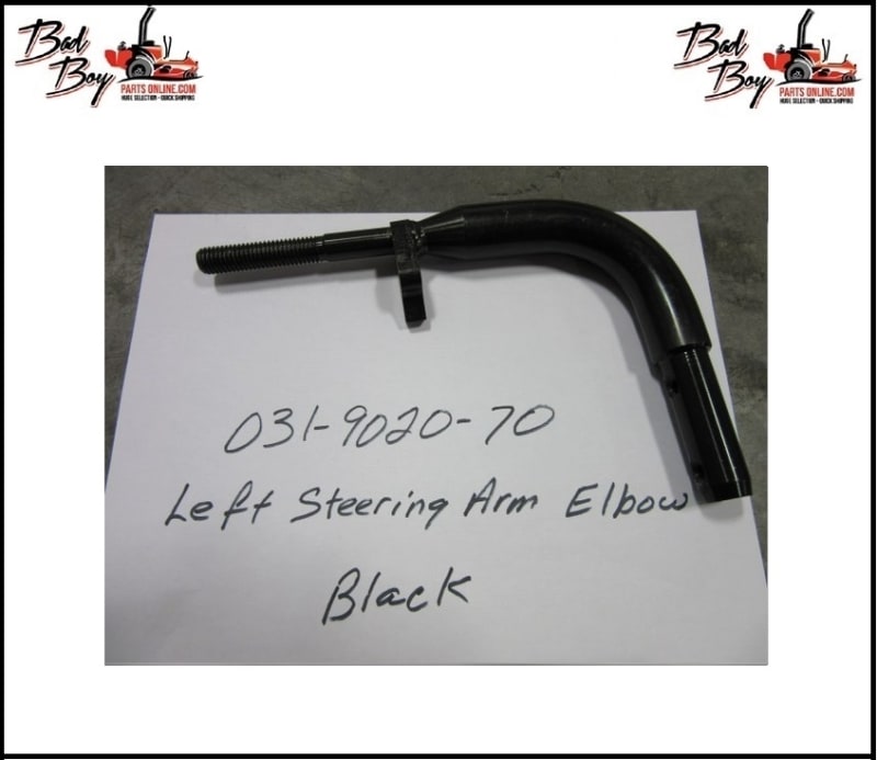 Left Steering Arm Elbow/Black - Bad Boy Part #031-9020-70