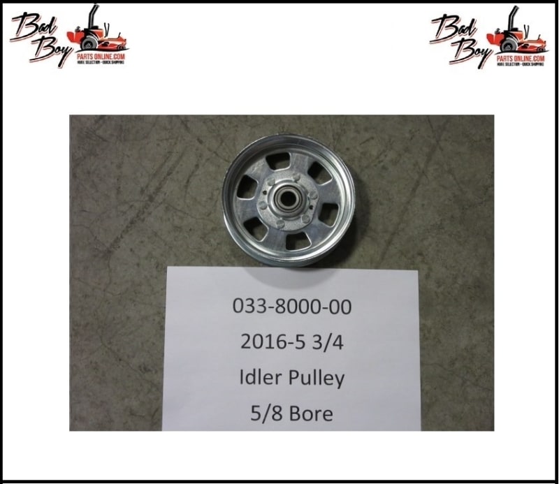 5 3/4 Idler Pulley - 5/8 Bore - Bad Boy Part# 033-8000-00