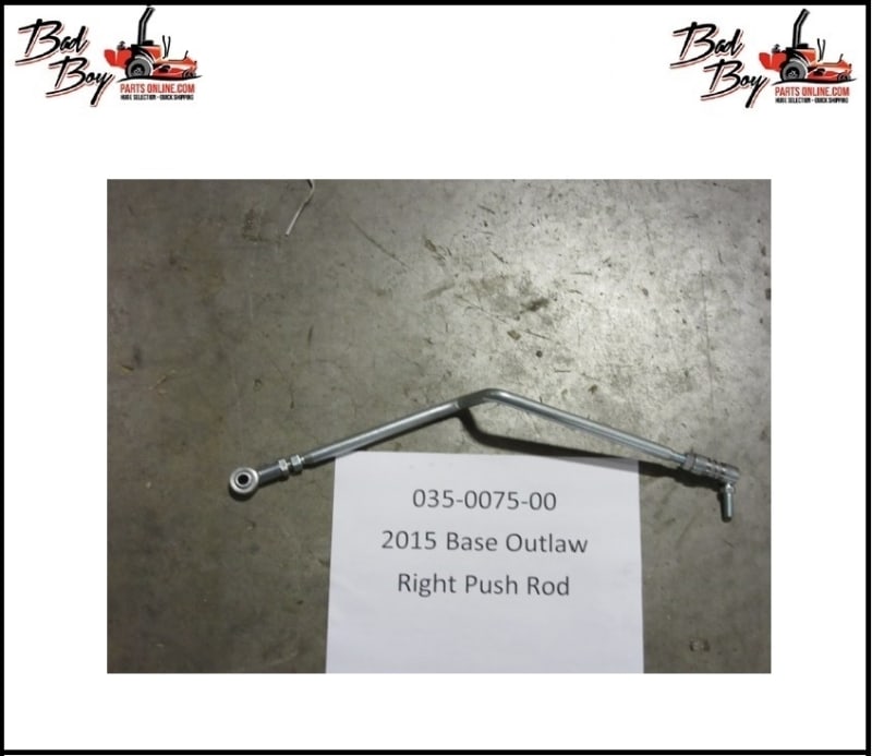 Base Outlaw Push Rod - Right - Bad Boy Part# 035-0075-00