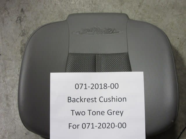 Backrest Cushion Two Tone Grey -Bad Boy Part# 071-2018-00